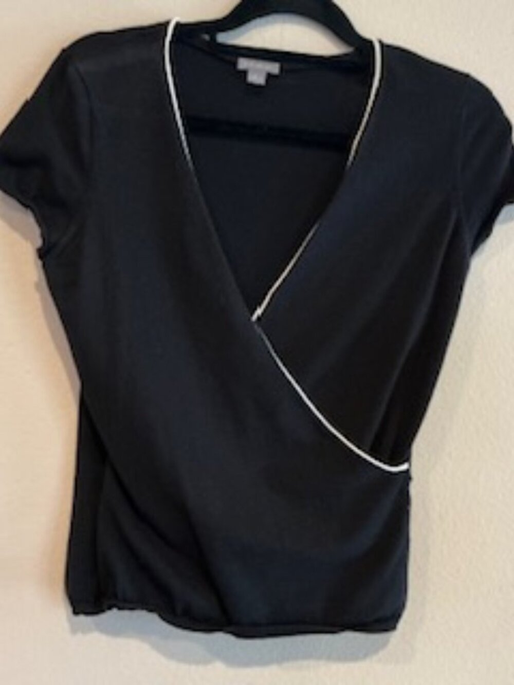Ann Taylor Sleeveless Women's Blouse with Faux Wrap, Size M